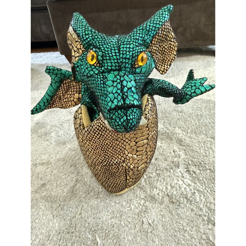 The Puppet Company Green Hatching Dragon Hand Puppet Plush Toy